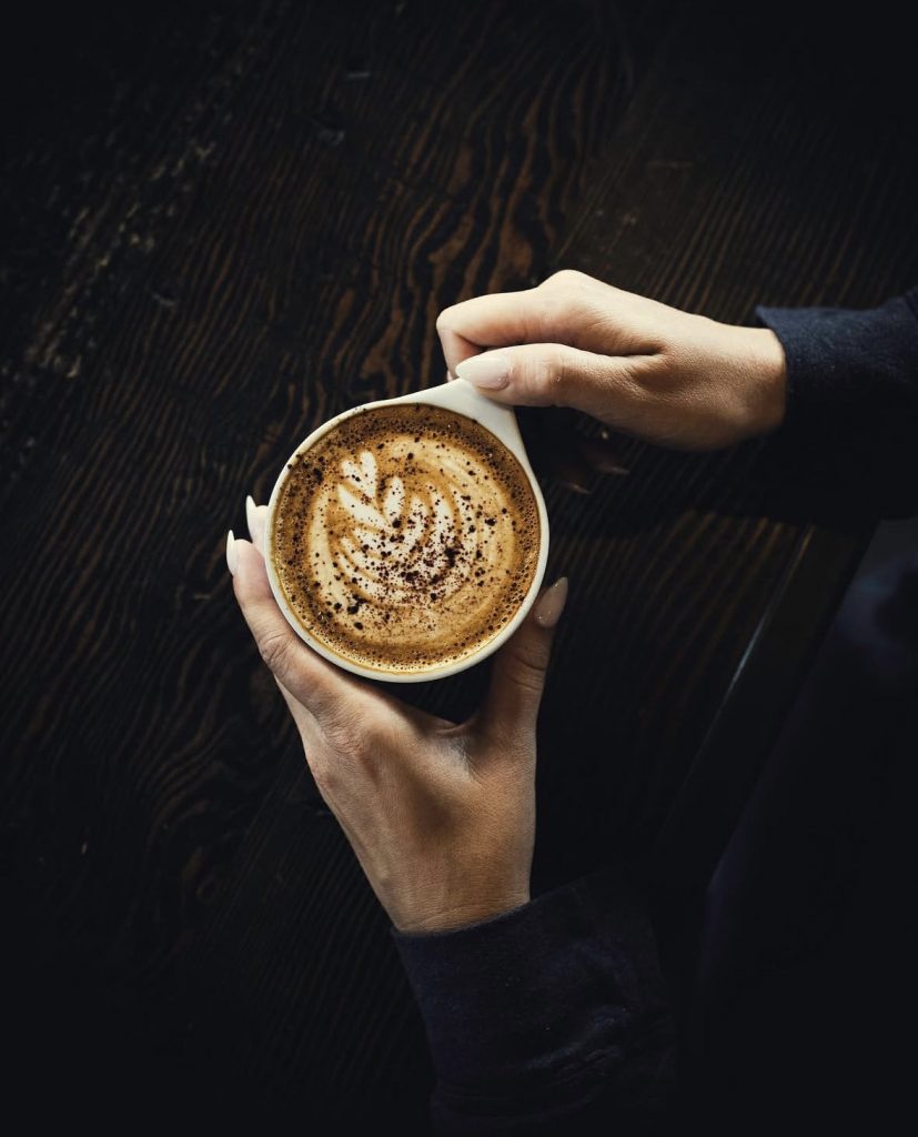large mug with coffee