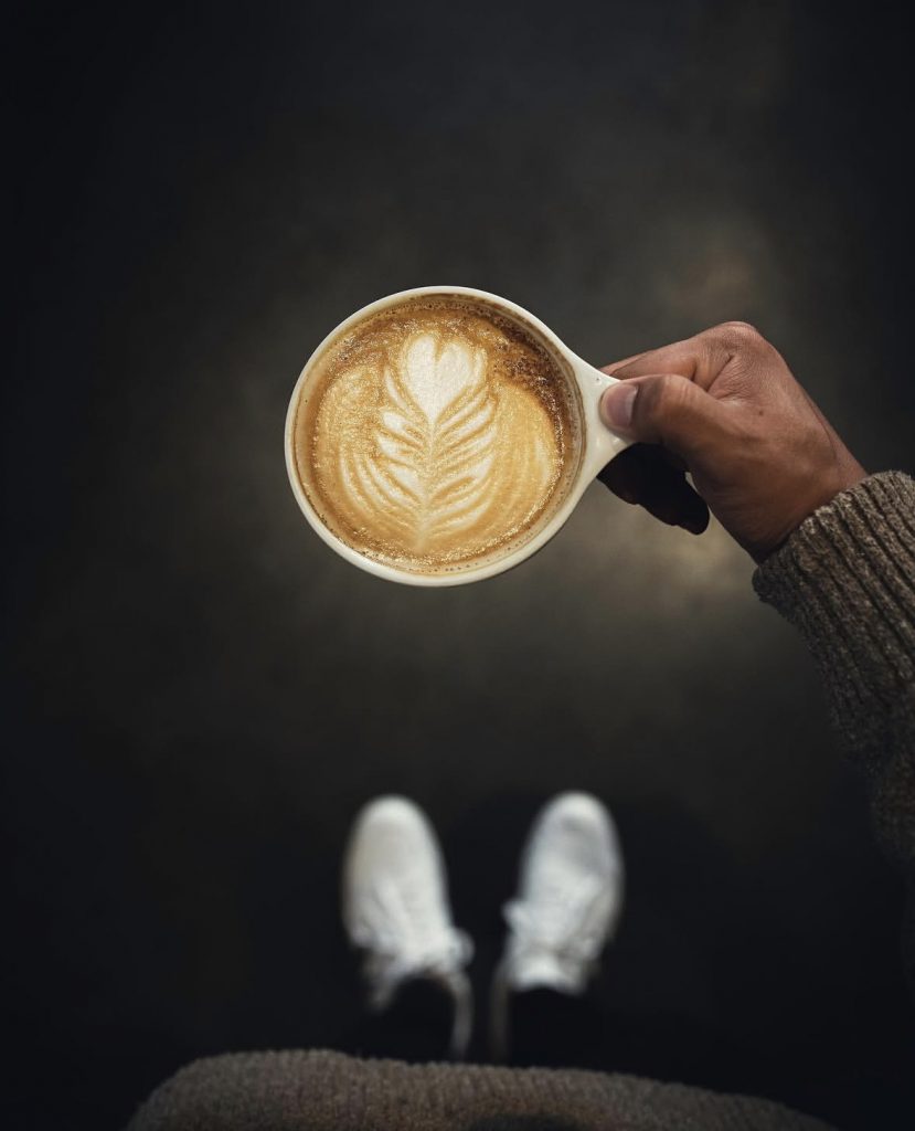 large mug with coffee